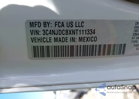 2022 Jeep Compass High Altitude 4X4 из США, поврежденный, VIN 3C4NJDCBXNT111334